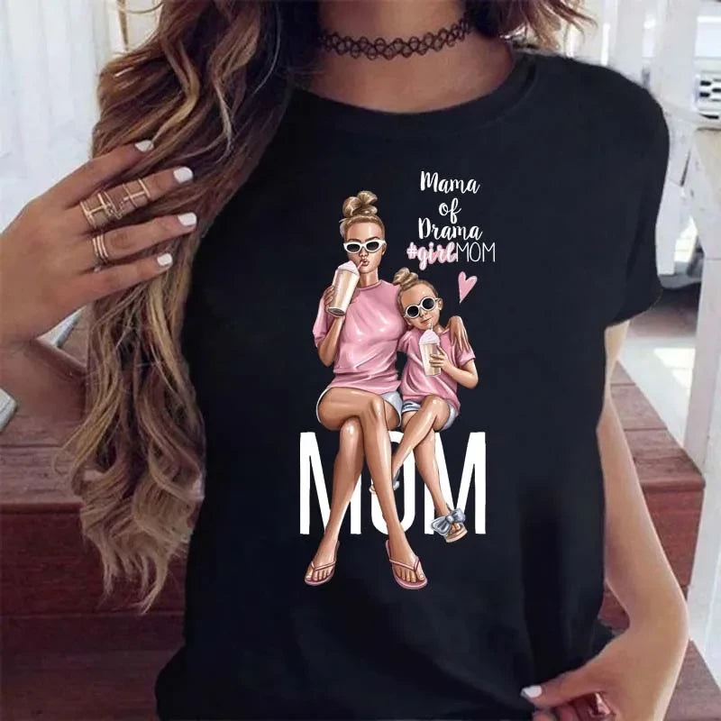 Cartoon Mom Graphic Tee