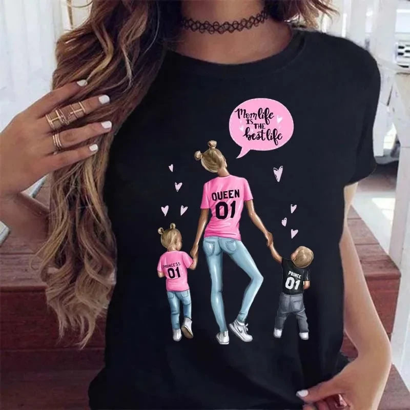 Cartoon Mom Graphic Tee