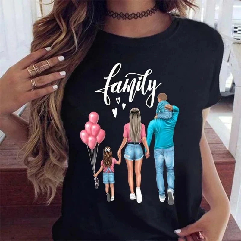 Cartoon Mom Graphic Tee
