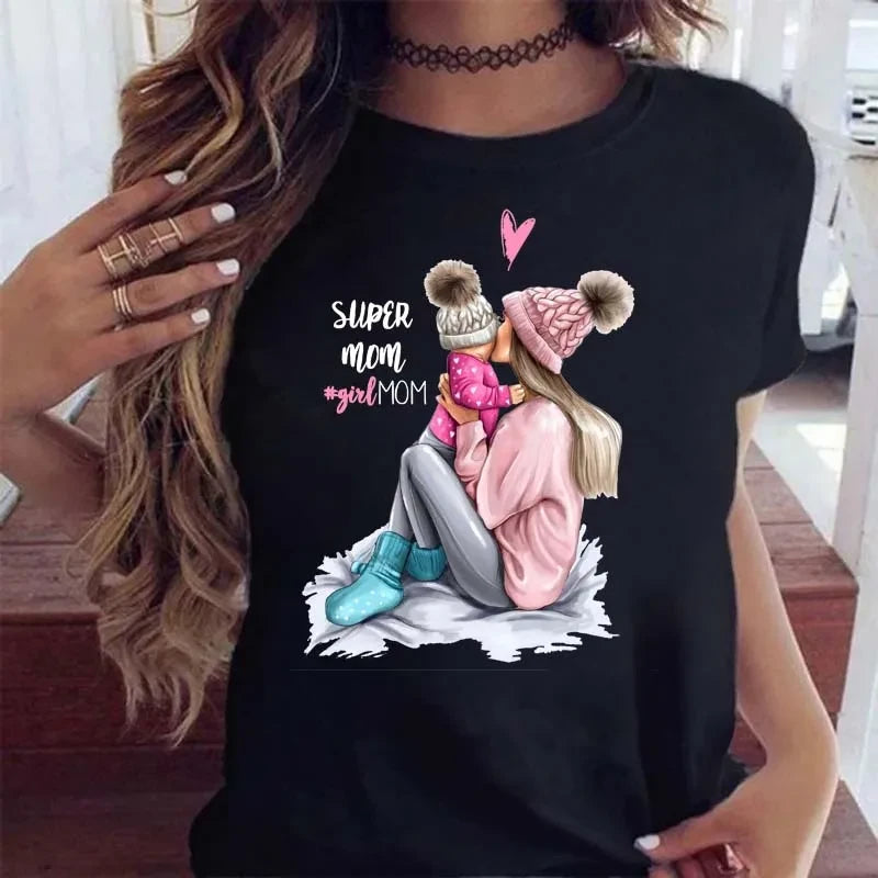 Cartoon Mom Graphic Tee