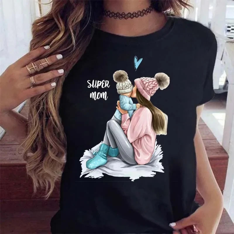 Cartoon Mom Graphic Tee