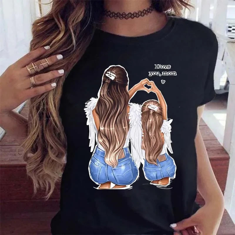 Cartoon Mom Graphic Tee