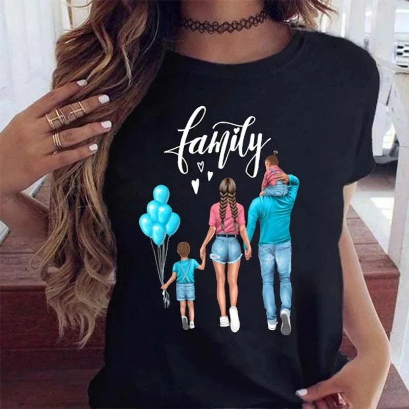 Cartoon Mom Graphic Tee